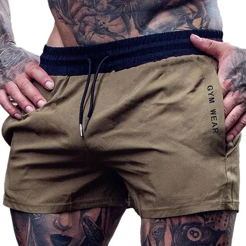 Mens Breathable Running and Gym Training Shorts