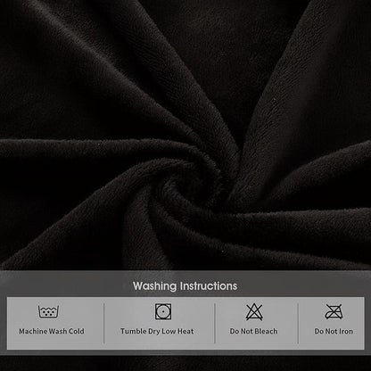 Men's Hooded Bathrobe, Soft Fluffy Robe, Long Quick Dry Sleepwear, Home Gown