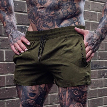 Mens Breathable Running and Gym Training Shorts