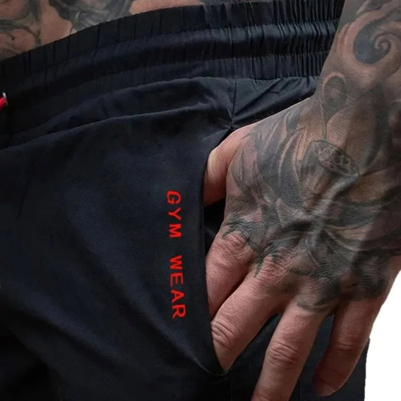 Mens Breathable Running and Gym Training Shorts