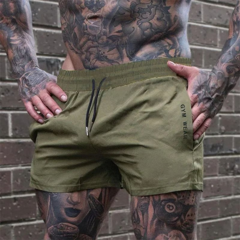 Mens Breathable Running and Gym Training Shorts