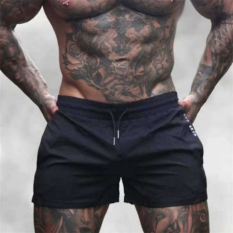 Mens Breathable Running and Gym Training Shorts