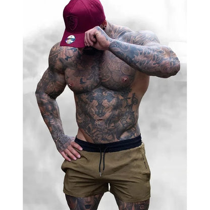 Mens Breathable Running and Gym Training Shorts