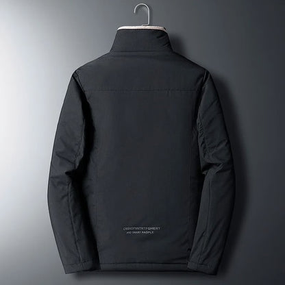 Winter Windproof Thick Fleece Jacket – Mens Classic Outdoor Outwear