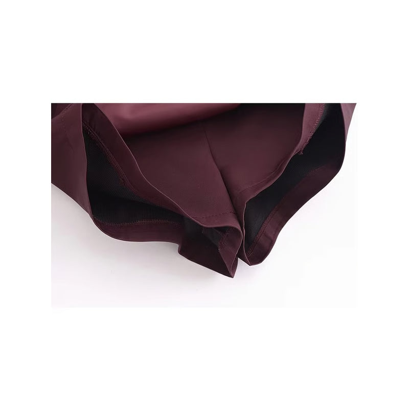 High Waist Skort with Built-In Shorts and Side Zipper for Effortless Everyday Confidence