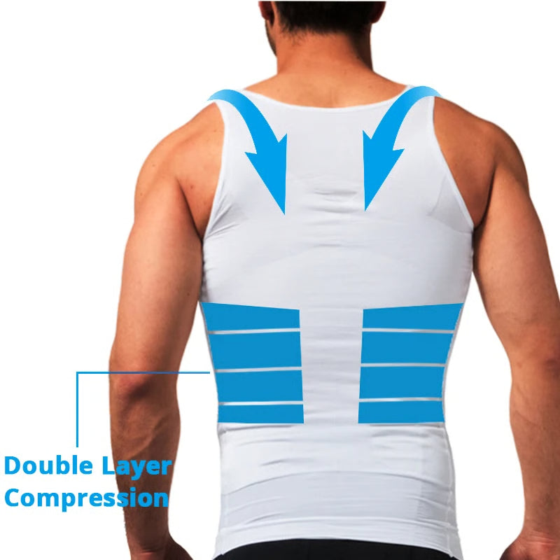 Men's Compression Sleeveless Jersey Fitness Tank Top for Gym Training Running & Sports